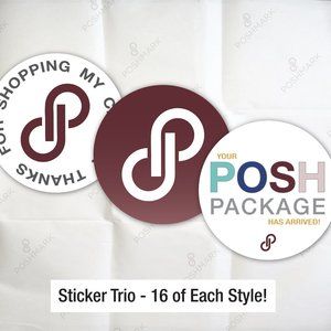 New! Poshmark Sticker Trio (48ct) Must Bundle